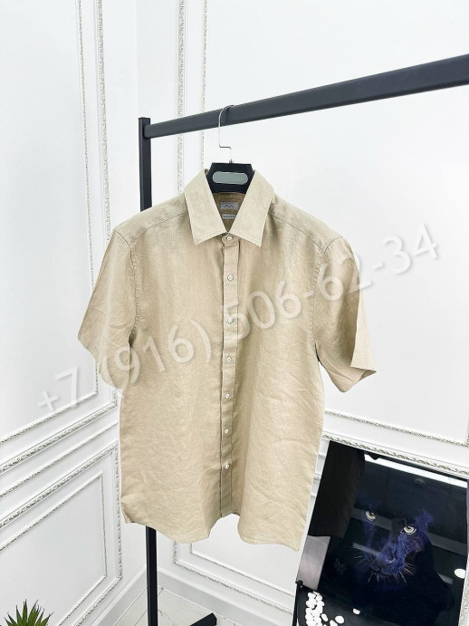 Рубашка Brunello Cucinelli из льна 30266