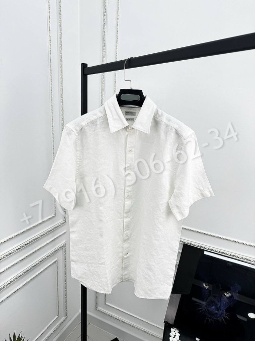Рубашка Brunello Cucinelli из льна 30266