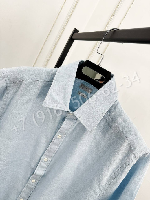 Рубашка Brunello Cucinelli из льна 30266