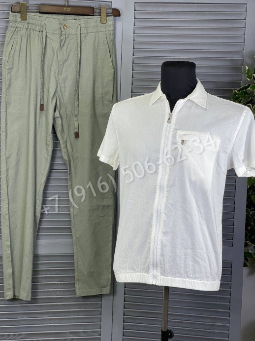 Прогулочный костюм Brunello Cucinelli из льна 15156