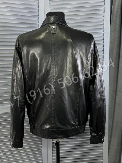 Кожаная куртка Stefano Ricci со вставками кожи крокодила 27266