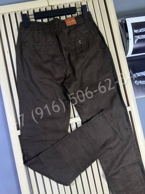 Брюки из льна Loro Piana 30167