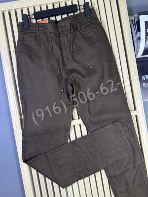 Брюки из льна Loro Piana 30167