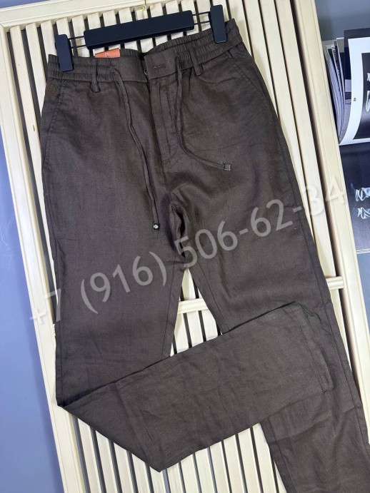 Брюки из льна Loro Piana 30167