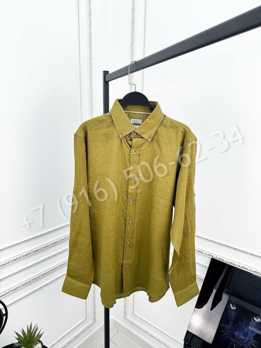 Рубашка Brunello Cucinelli из льна 30267
