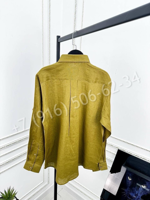 Рубашка Brunello Cucinelli из льна 30267