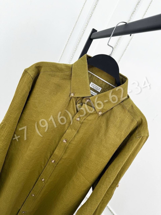 Рубашка Brunello Cucinelli из льна 30267