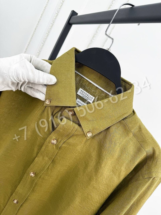 Рубашка Brunello Cucinelli из льна 30267