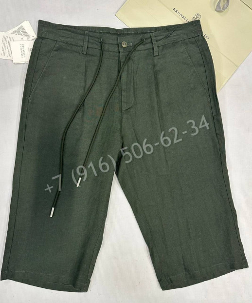 Шорты из льна Brunello Cucinelli 32078
