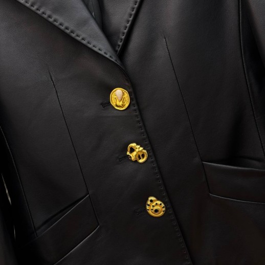 Куртка-пиджак Schiaparelli Кожа 34759 1