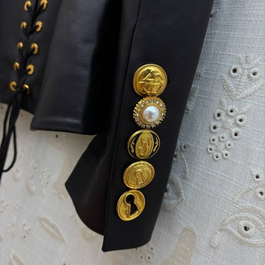 Куртка-пиджак Schiaparelli Кожа 34759 1