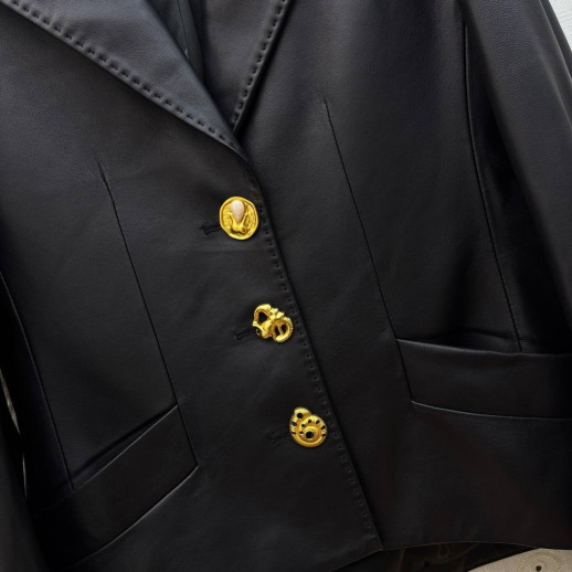 Куртка-пиджак Schiaparelli Кожа 34759 1