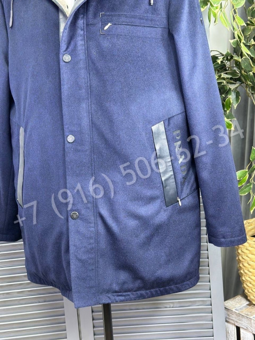 Кашемировое пальто Prada / натуральный мех 23616