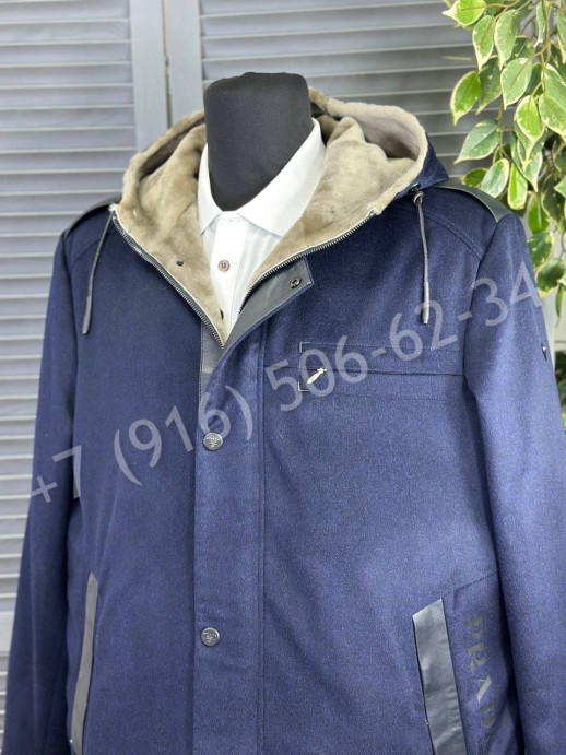 Кашемировое пальто Prada / натуральный мех 23616