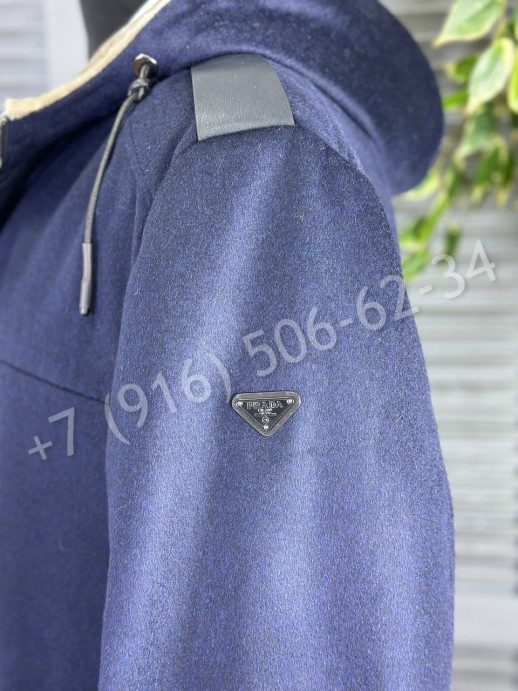 Кашемировое пальто Prada / натуральный мех 23616