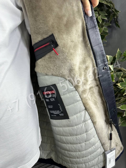 Кашемировое пальто Prada / натуральный мех 23616