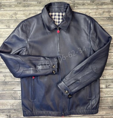 Двухсторонняя кожаная куртка KITON 13913