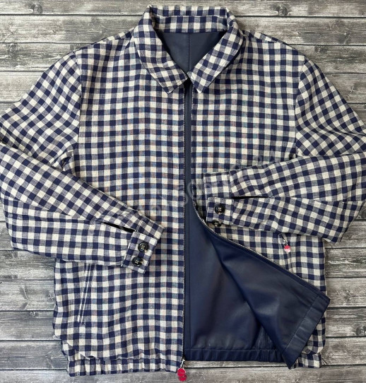 Двухсторонняя кожаная куртка KITON 13913