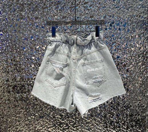 Джинсовые шорты Miu miu 2389