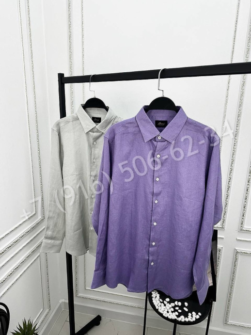 Рубашка Brioni из льна 30268