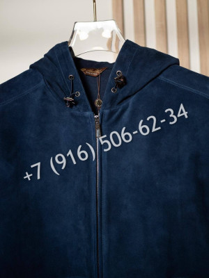 Замшевая куртка Loro Piana комбинированная 5419 2