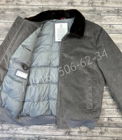 Бомбер вельветовые Brunello Cucinelli 23935