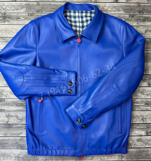 Двухсторонняя кожаная куртка KITON 13914