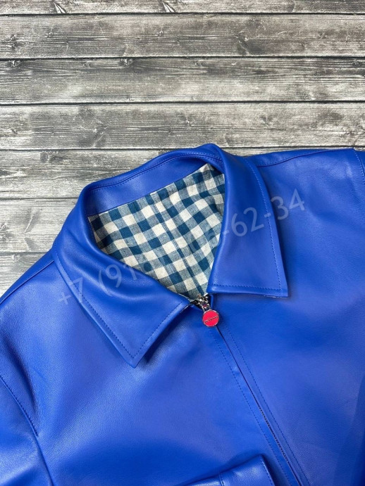 Двухсторонняя кожаная куртка KITON 13914