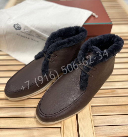 Лоферы на меху Loro Piana 25370