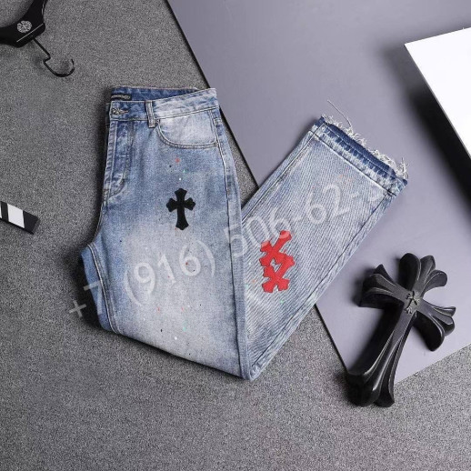 Джинсы Chrome Hearts 18288