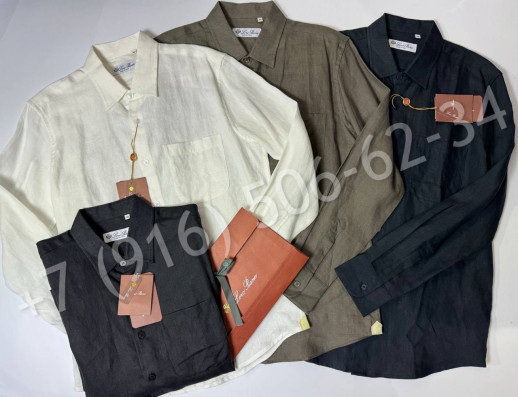 Рубашка из льна Loro Piana 30469