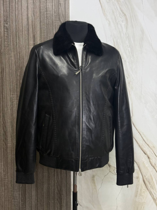 Кожаная куртка Stefano Ricci/мех норка/Италия 6389