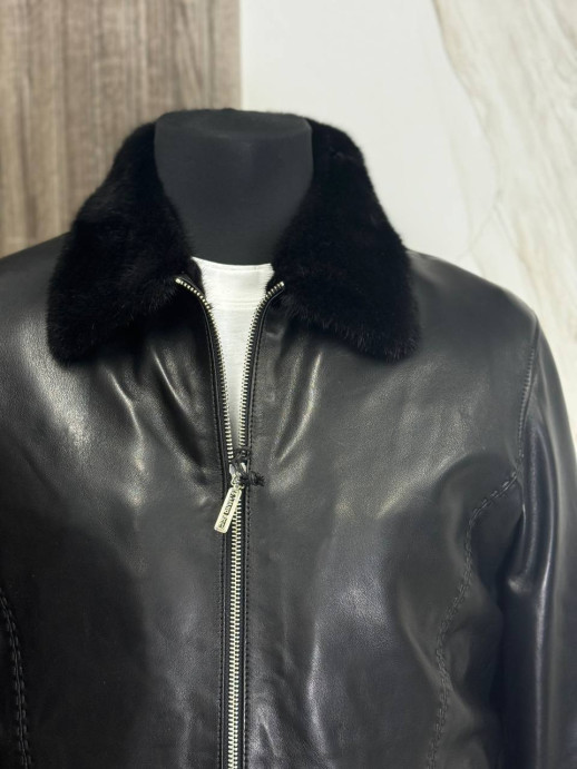 Кожаная куртка Stefano Ricci/мех норка/Италия 6389