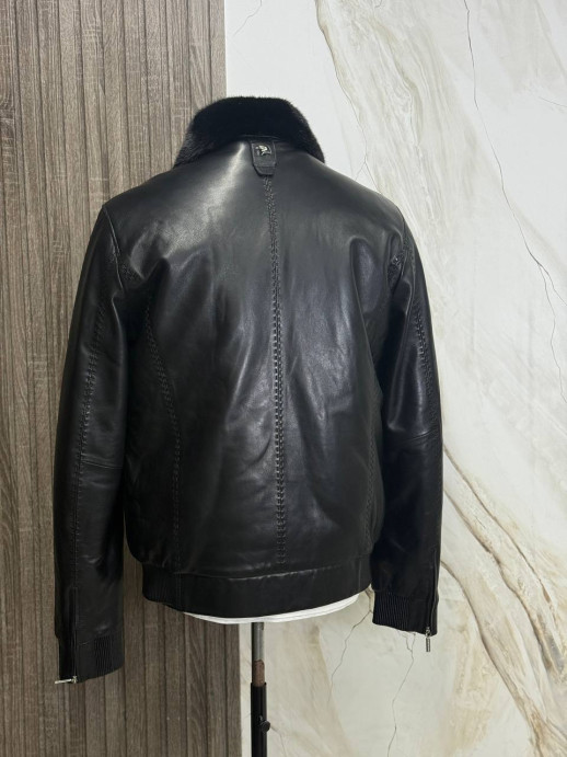 Кожаная куртка Stefano Ricci/мех норка/Италия 6389