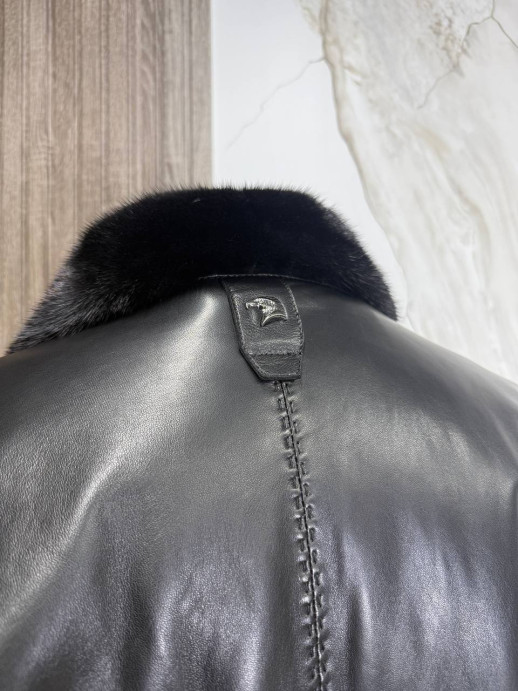 Кожаная куртка Stefano Ricci/мех норка/Италия 6389