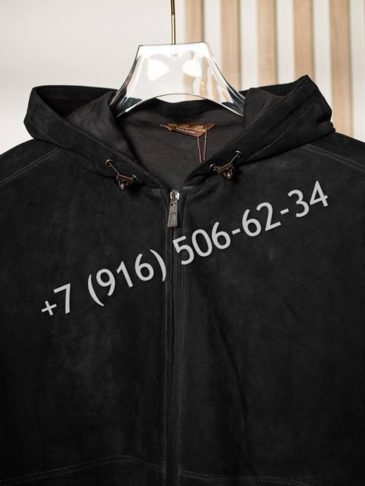 Замшевая куртка Loro Piana комбинированная 5419 3