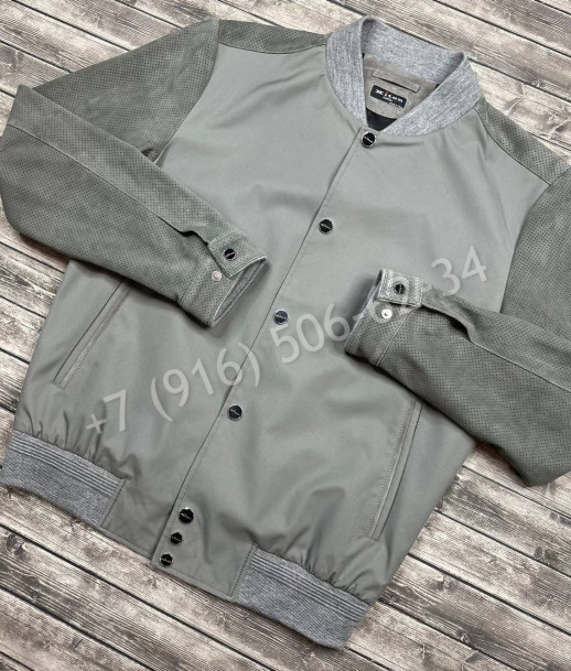 Ветровка KITON комбинированная замшей (перфорация) 15777