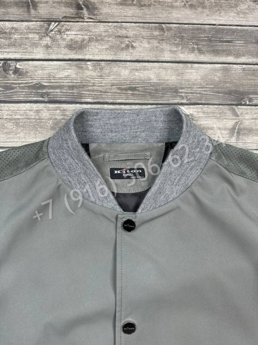 Ветровка KITON комбинированная замшей (перфорация) 15777