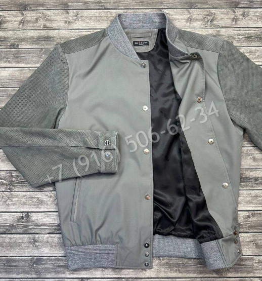 Ветровка KITON комбинированная замшей (перфорация) 15777