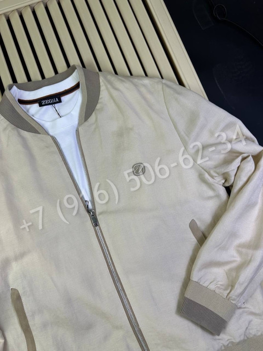 Ветровка из льна Zegna 29169