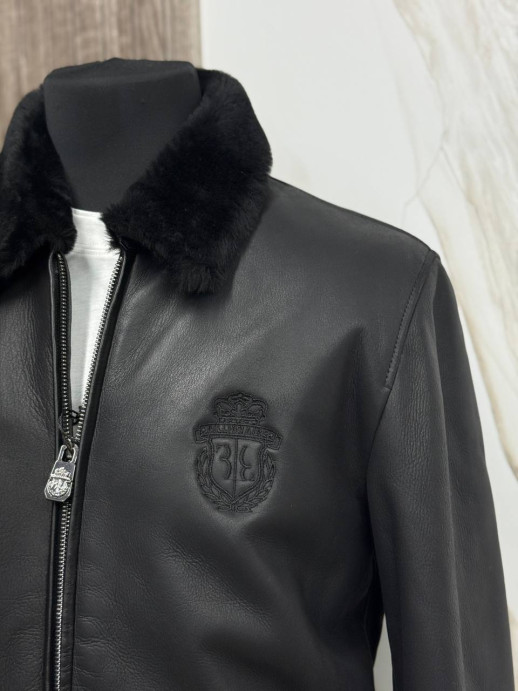 Кожаная куртка Billionaire/мех овчина 6390