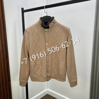 Кардиган Brunello Cucinelli на меху 22440 1