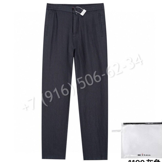 Брюки из льна Kiton 31881