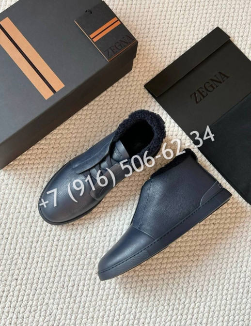 Кеды на меху Zegna 8667 1