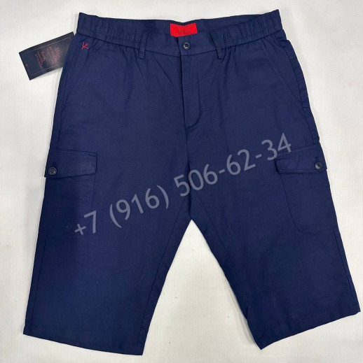 Шорты из льна ISAIA 32081