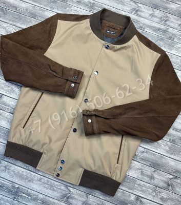 Ветровка KITON комбинированная замшей (перфорация) 15778