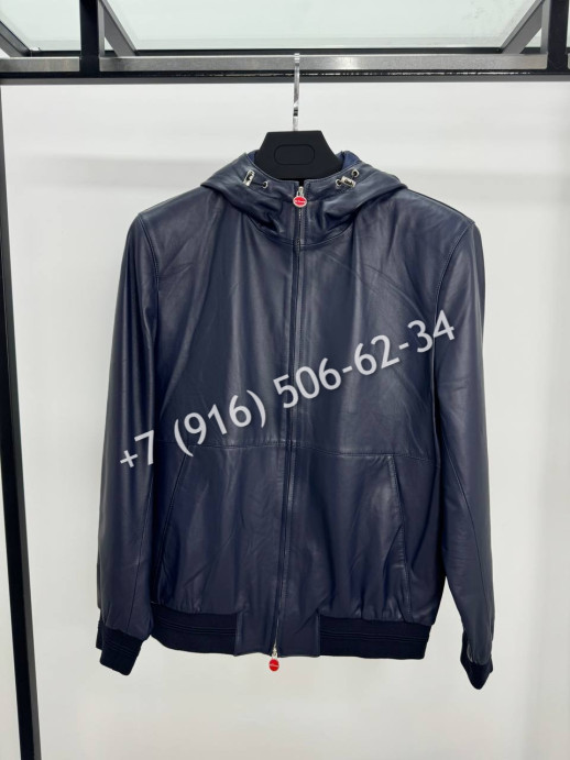 Кожаная куртка бомбер Kiton 34926 1