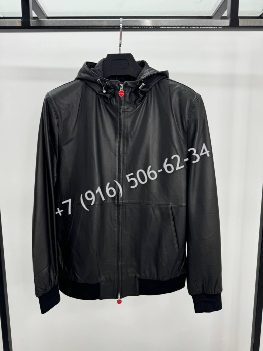Кожаная куртка бомбер Kiton 34926 1