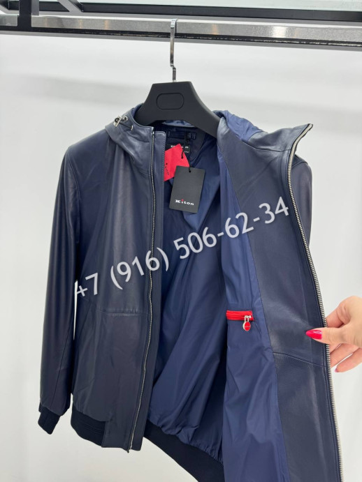 Кожаная куртка бомбер Kiton 34926 1