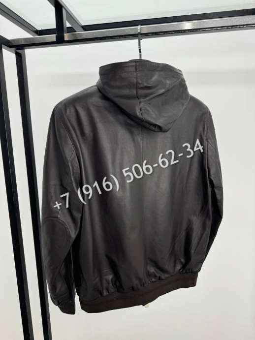 Кожаная куртка бомбер Kiton 34926 1